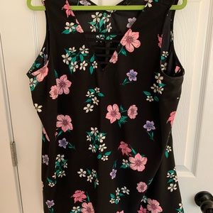 Lane bryant flowy floral dress tank size 16
